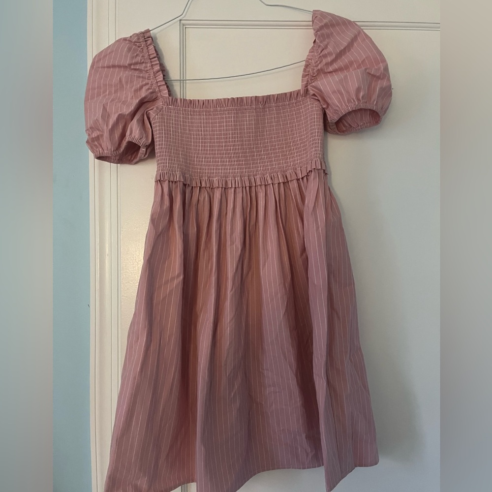 Aritzia pink babydoll dress